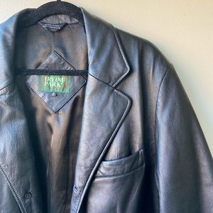 Black leather jacket